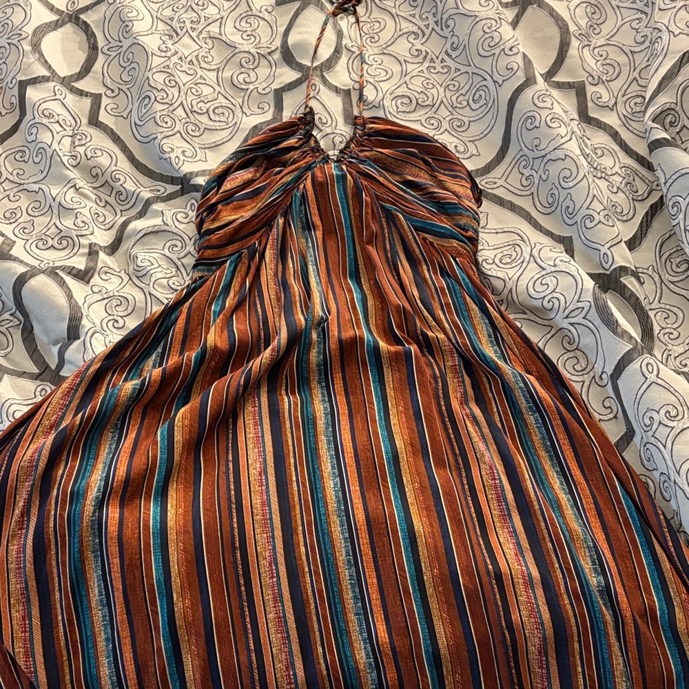 SHEIN Multicolor Striped Maxi Dress